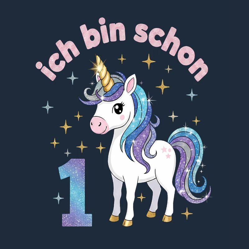 1. Geburtstag Einhorn Mädchen Ich bin schon 1
