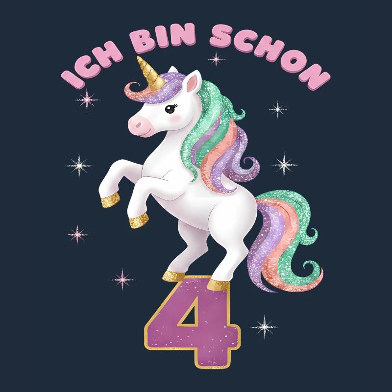 5. Geburtstag Einhorn Mädchen Ich bin schon 5