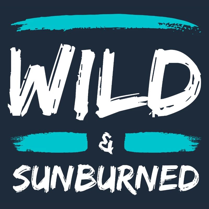 Wild & Sunburned Brush Text