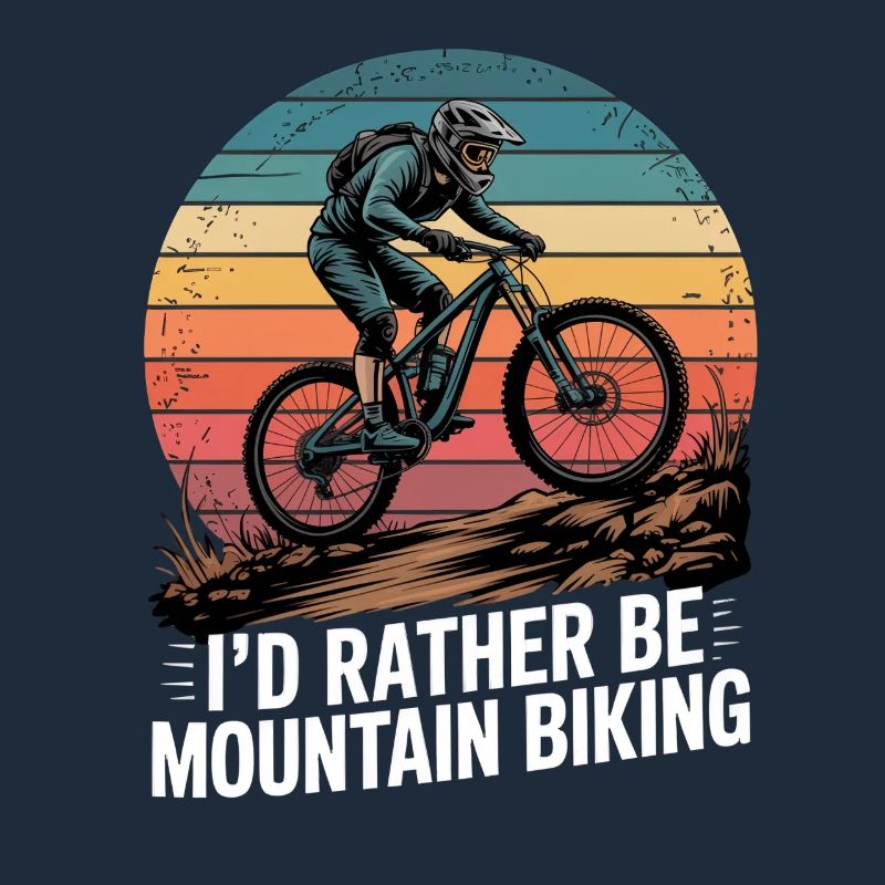 VTT, Descente, Action du cyclisme