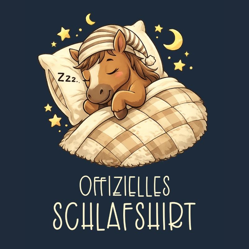 Pferd Schlafen Mädchen Schlafshirt