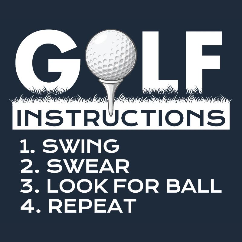 Instructions de golf Jurons de swing Répéter l’humour
