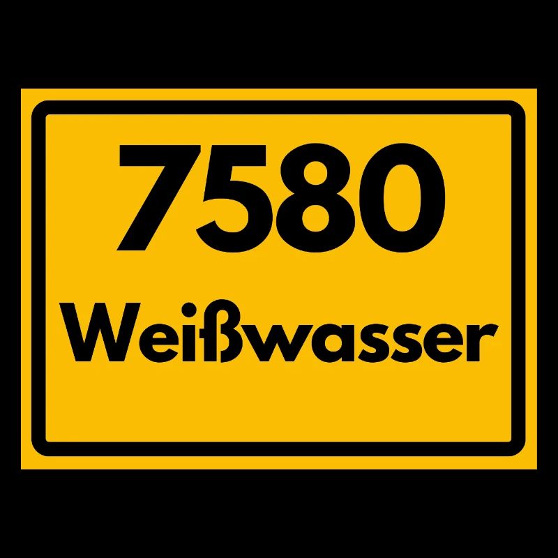 ALTE POSTLEITZAHL PLZ RETRO 7580 WEISSWASSER