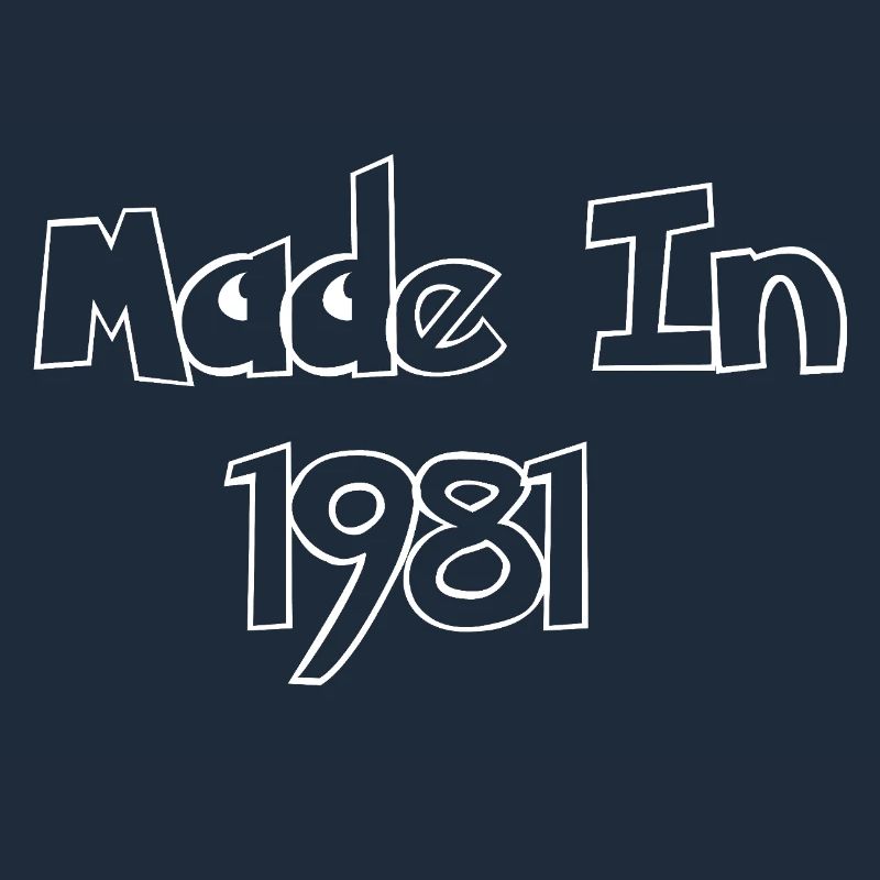 Made In 1981 Retro-Logo
