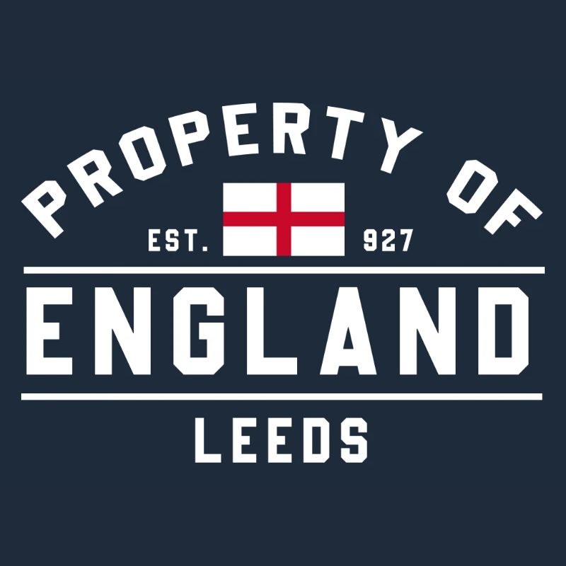 Angleterre Leeds Flag Design dans un style graphique