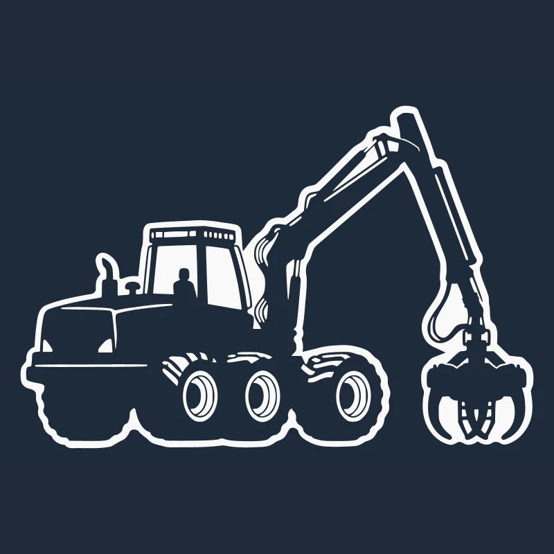 Silhouette de moissonneuse