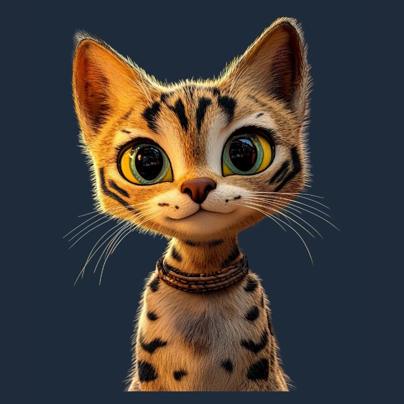 Savannah Chat Chat Maman Mignon Serval Léopard Chats