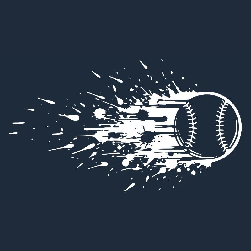 Energetic Baseball Art