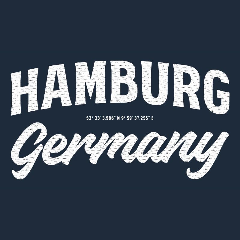 Hamburg Block & Script Emblem
