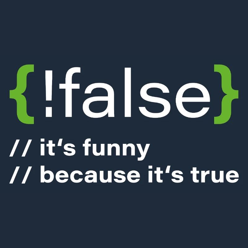 false – Programmatore divertente che dice