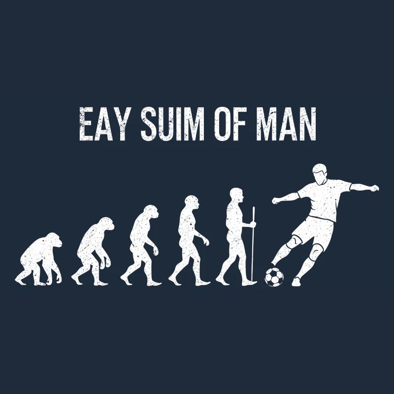 Fußball Evolution - Retro Soccer Spieler Design