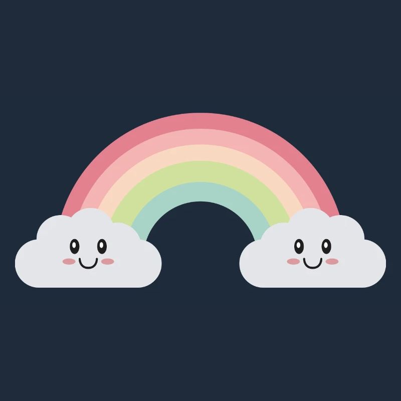 Rainbow clouds