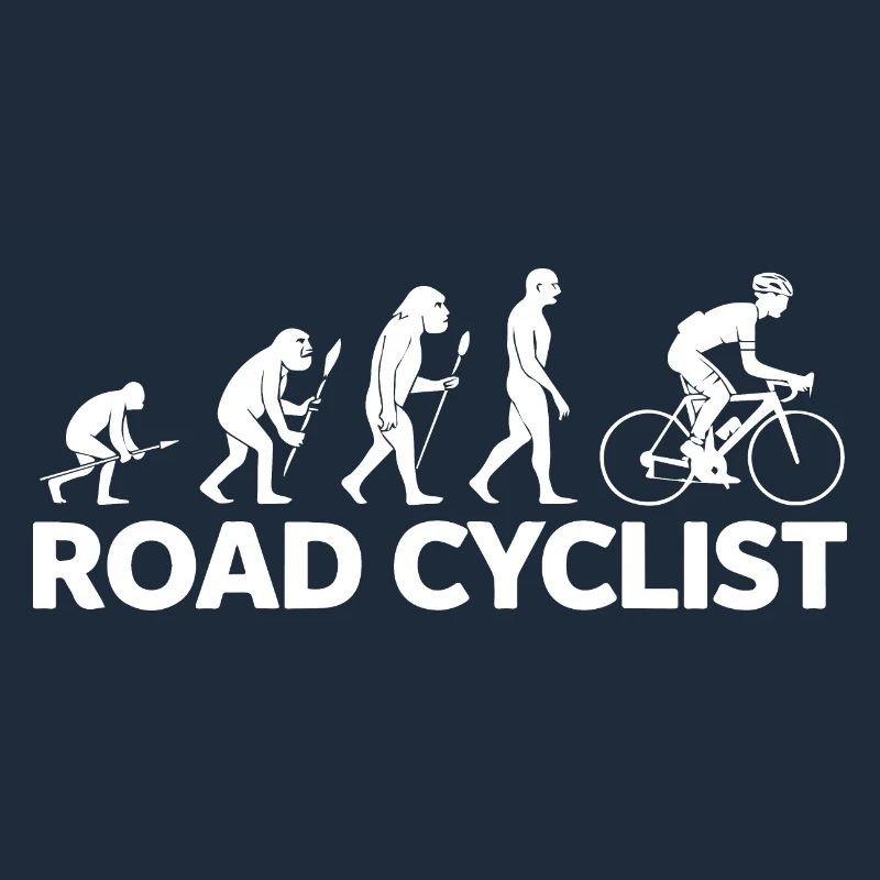 Évolution d’une silhouette de cycliste sur route