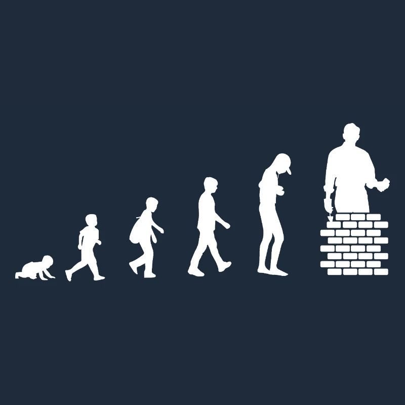 Evolution vom Baby zum Maurer / Beruf