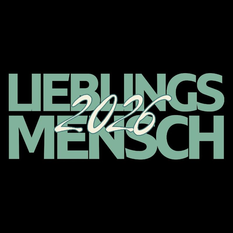Lieblingsmensch 2026 Mint Script