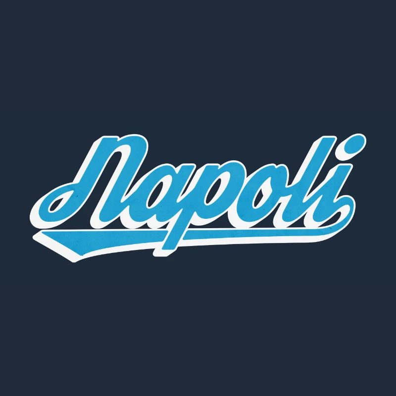 Napoli Rétro Script Blue