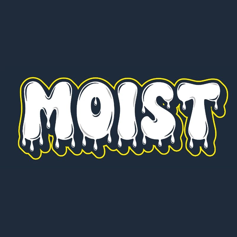 Moist Fat Font Wortzeichen