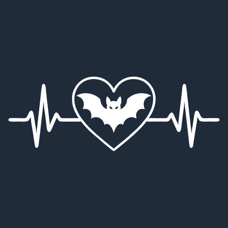Fledermaus Halloween Herz