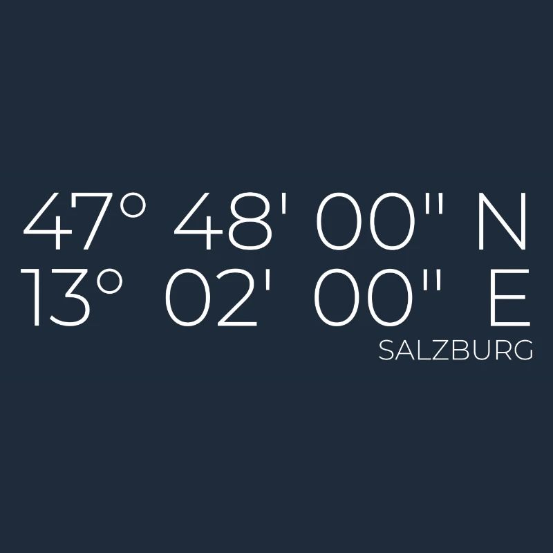 Coordinates Salzburg, Austria
