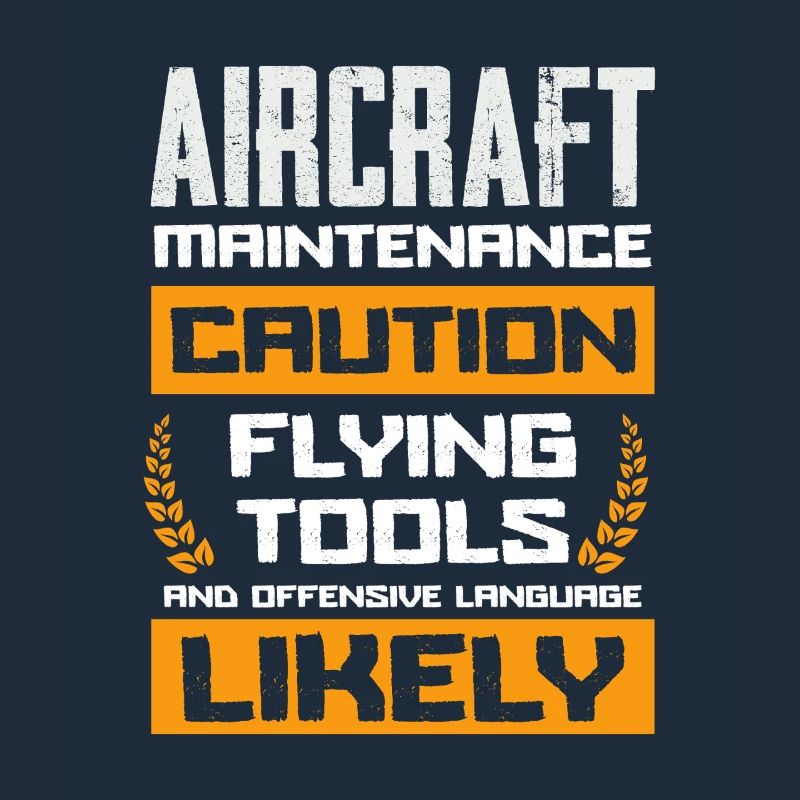 Aircraft Maintenance Caution Flying Tools Likely