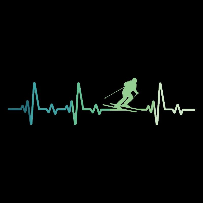 Skiing Skiing Heartbeat Skiing