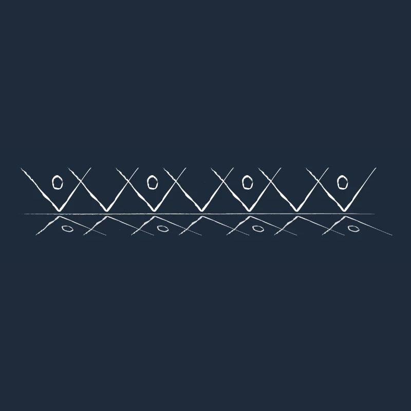 Line pattern with reflection