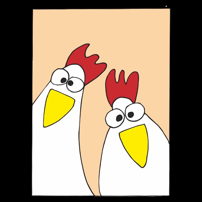 Chickens cluck