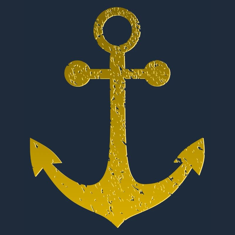 Gold anchor, relief effect