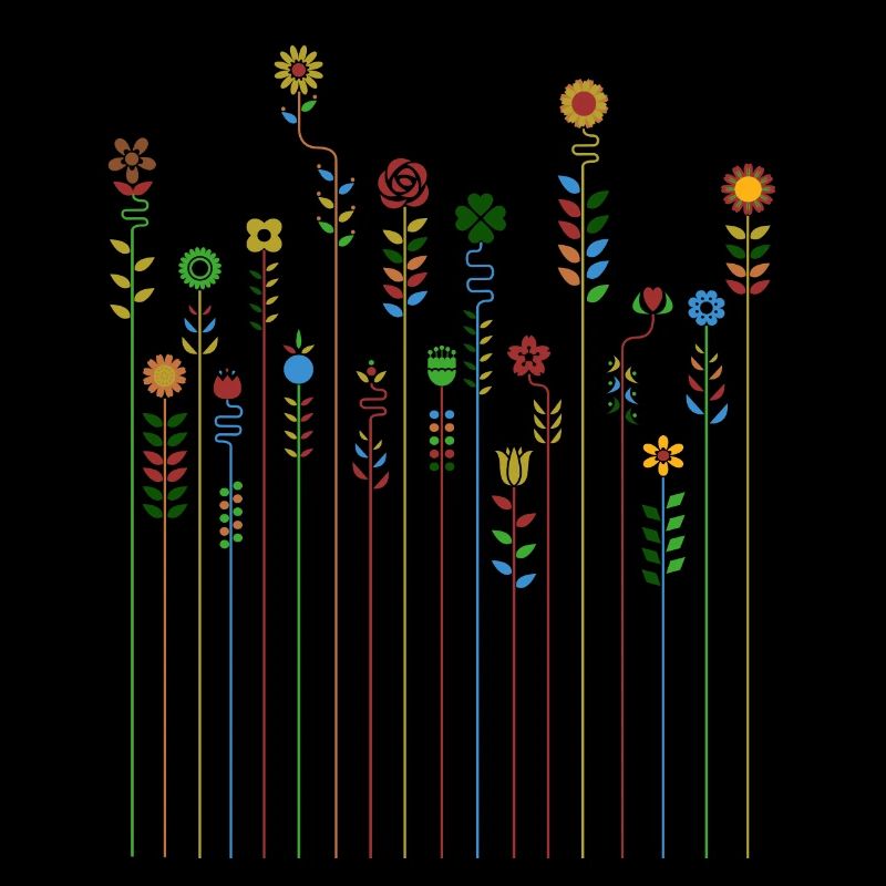 Doux rétro fleurs vintage couleurs motif fleur