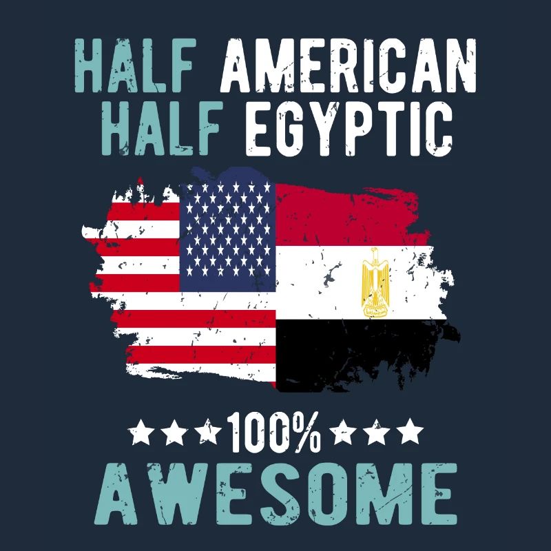 Half American, half Egyptian