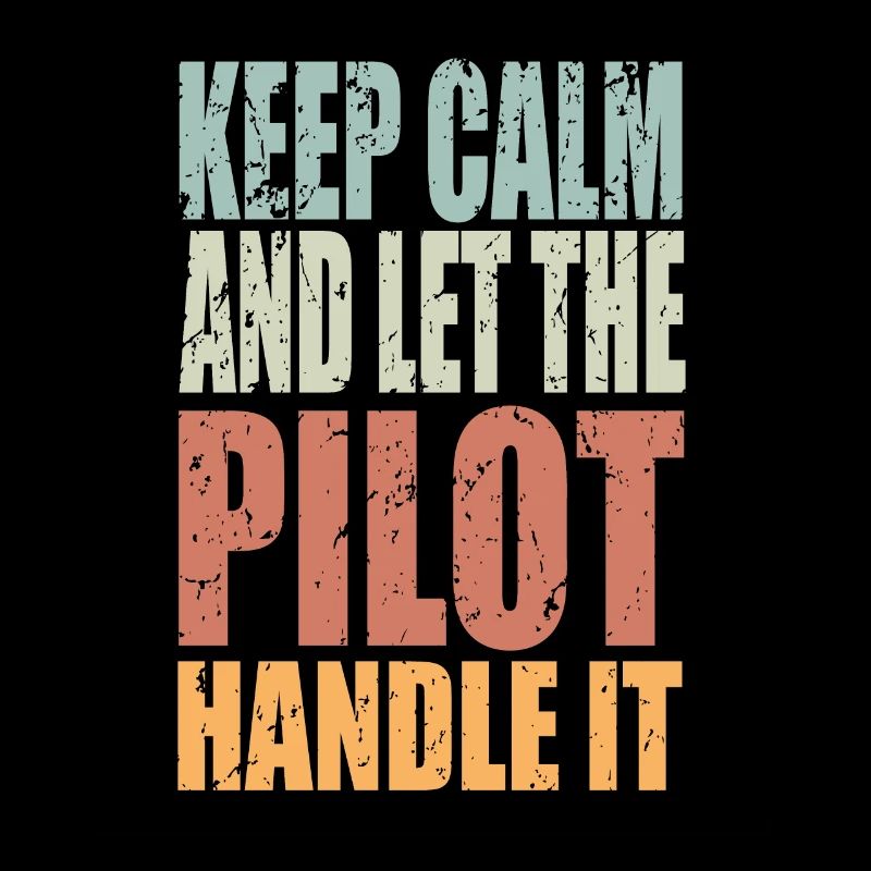 Keep Calm Pilot Spruch Pilot Geschenk