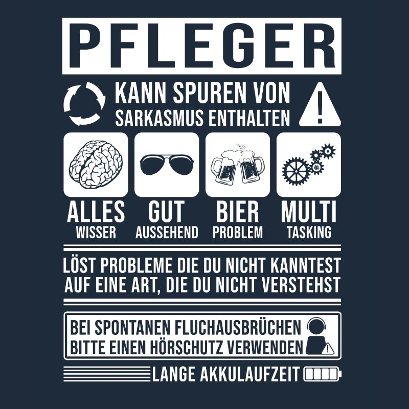 Pfleger Spruch lustig