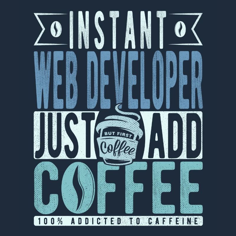 Web-entwickler Kaffee Spruch