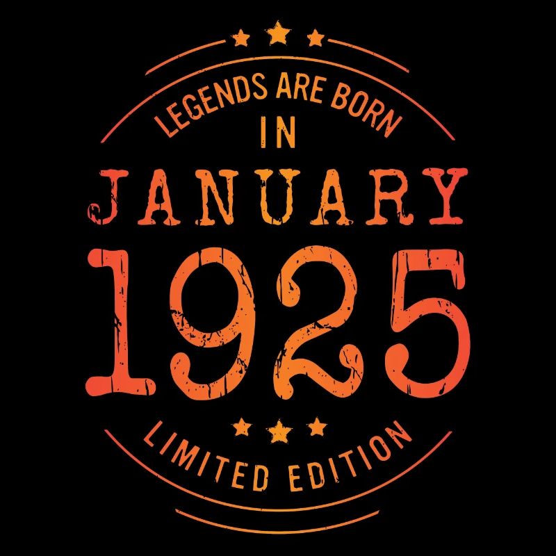 Anniversaire Janvier 1925 Edition Limitée Millésime