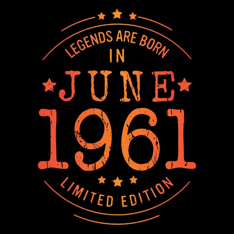 Geburtstag Juni 1961 Limited Edition Vintage