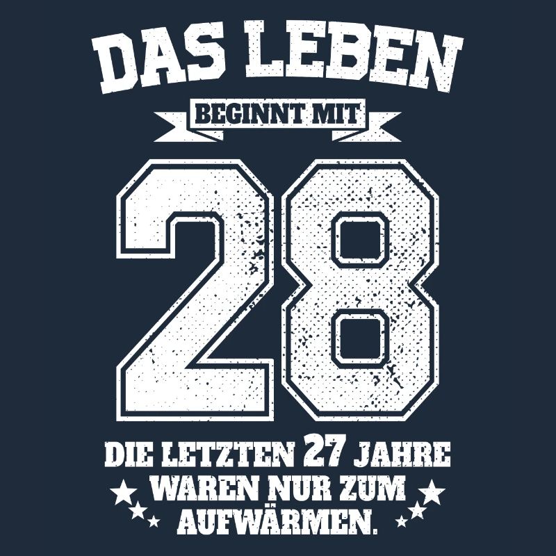28. Geburtstag Geschenk Das Leben Beginnt Mit 28
