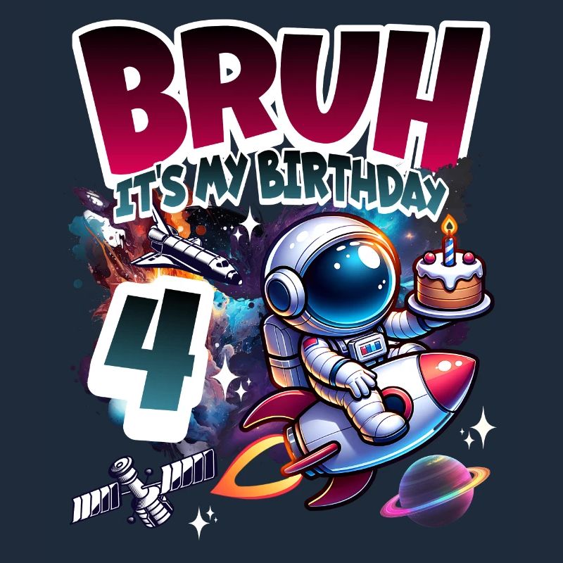 Astronaut 4th Birthday Space