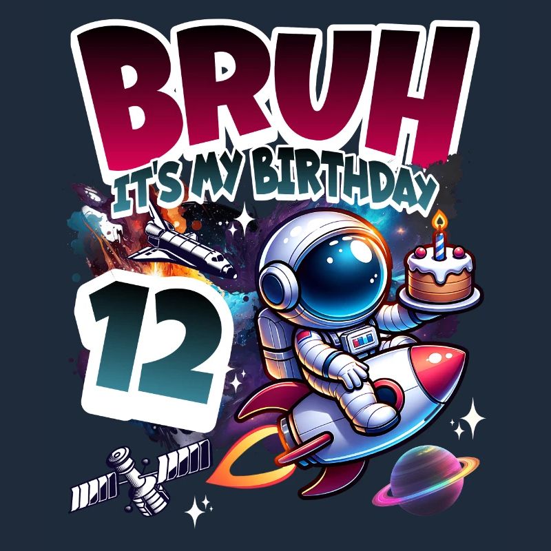 Astronaut 12th Birthday Space