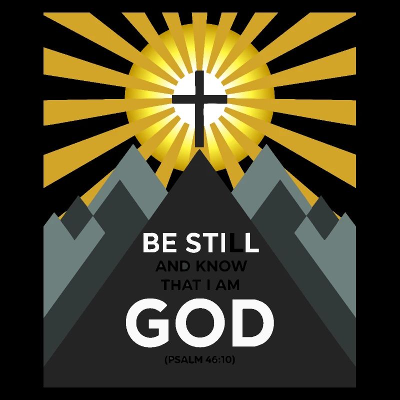 Be still and know that I’m god