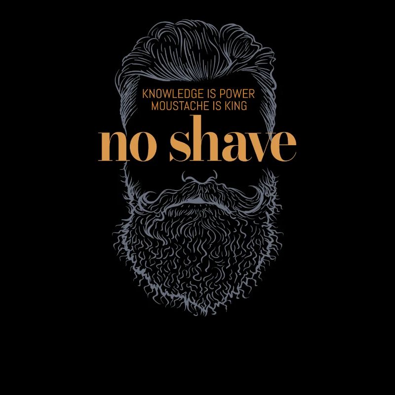 No Shave Beard Grafikdesign No Shave Beard Graphic
