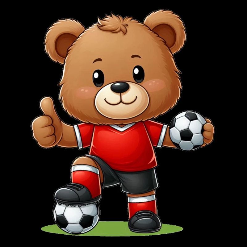 Teddy Bear Soccer Player