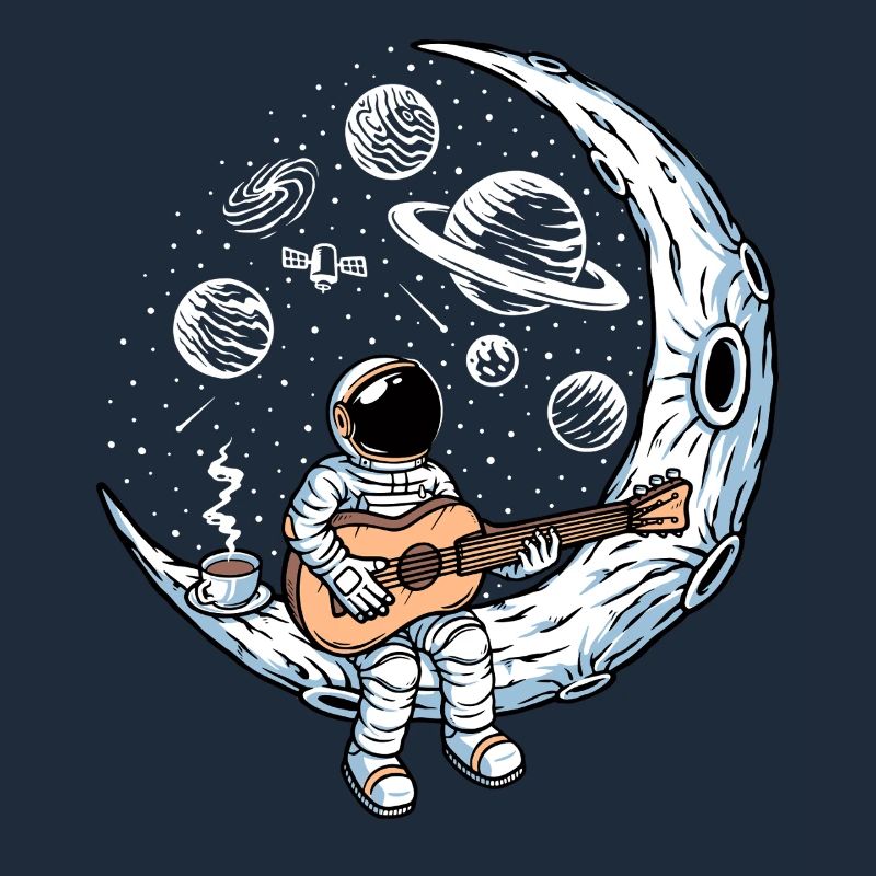 Astronaut Playing Guitar