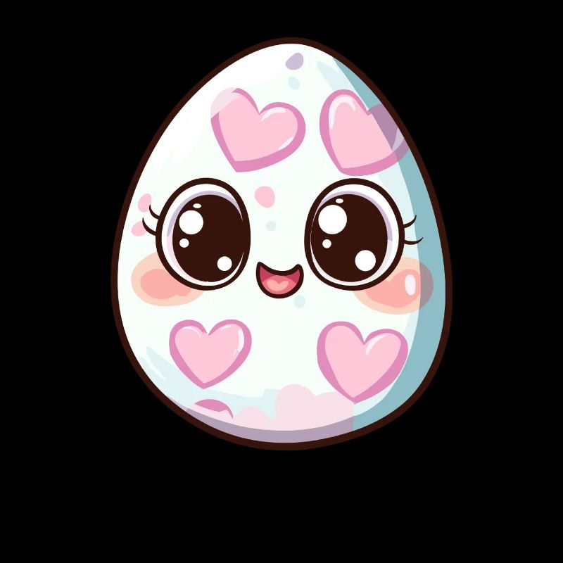 Süßes Ei mit Herzchen