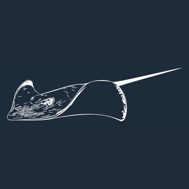 Stingrays in elegant flight