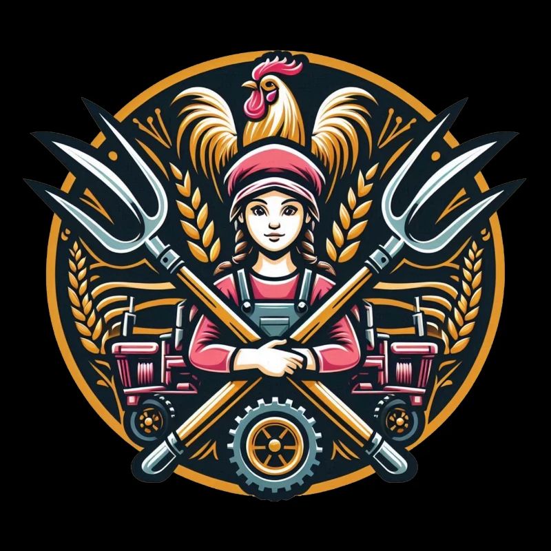 Mädchen vom Dorf Logo