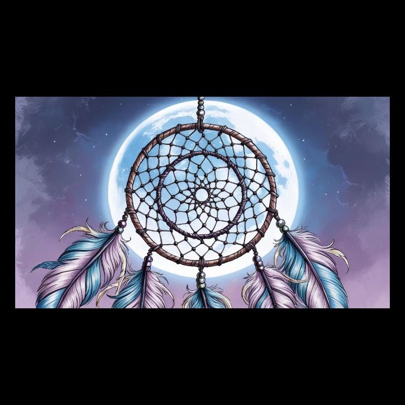 Ein Mond mit traumfaenger