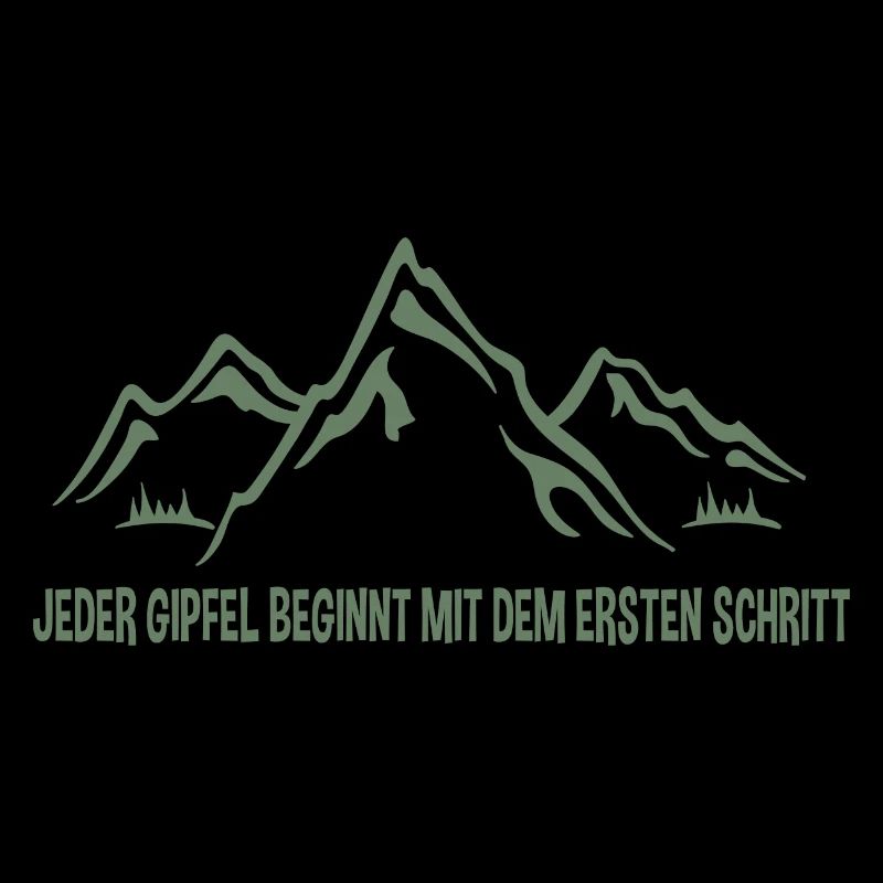Fröhliche Bergansicht: Den ersten Schritt wagen!
