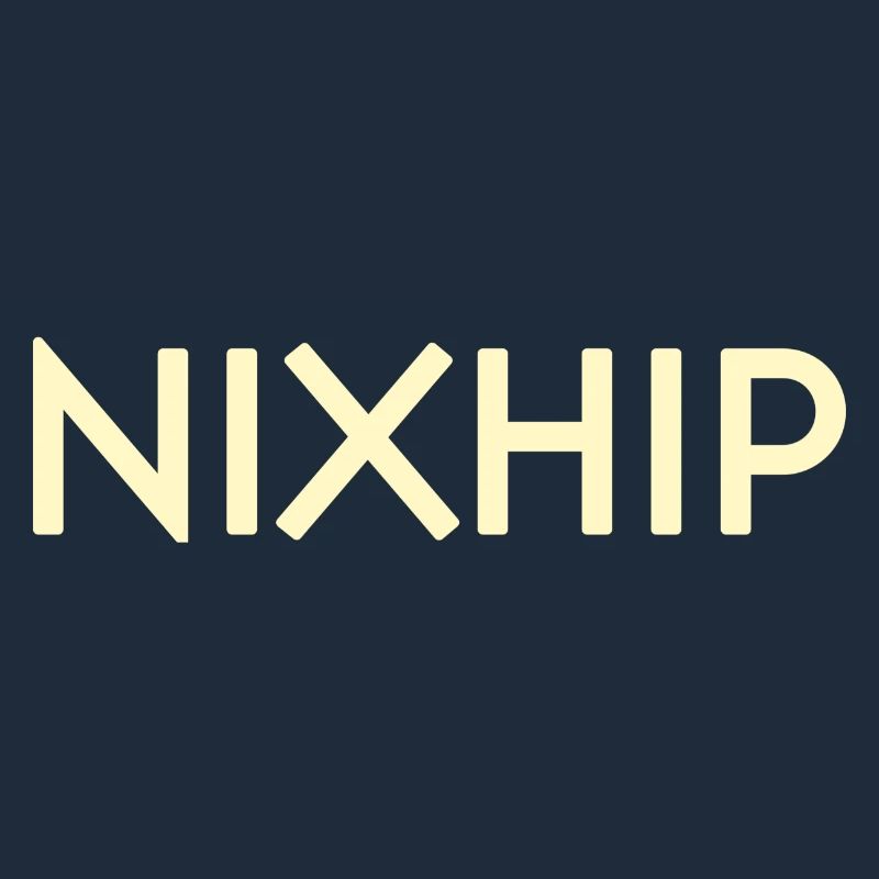 Nixhip Minimal typography beige text