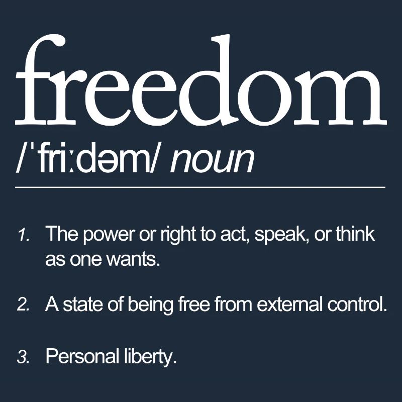 Freedom Definitely Speaking Action Thinking