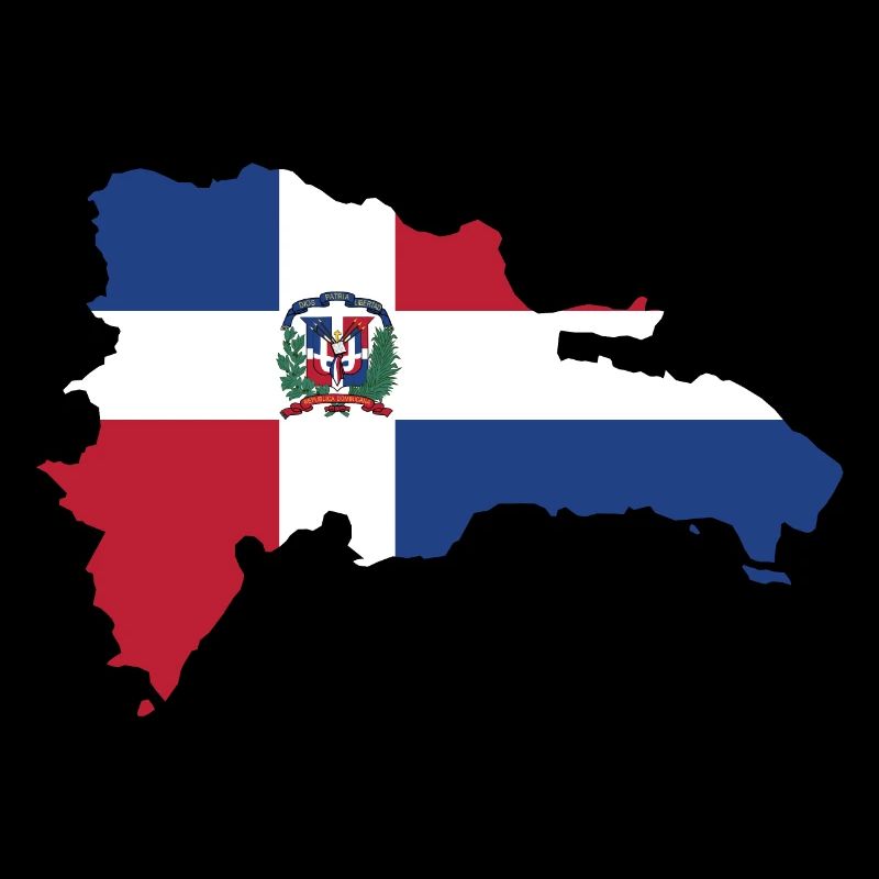 Dominican replica map flag